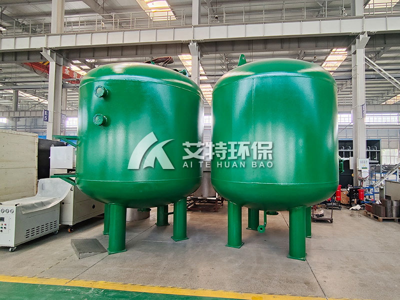 云南200m?/h河水净化项目投入使用多介质过滤器